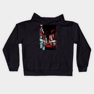 Red and Blue Nights Kids Hoodie